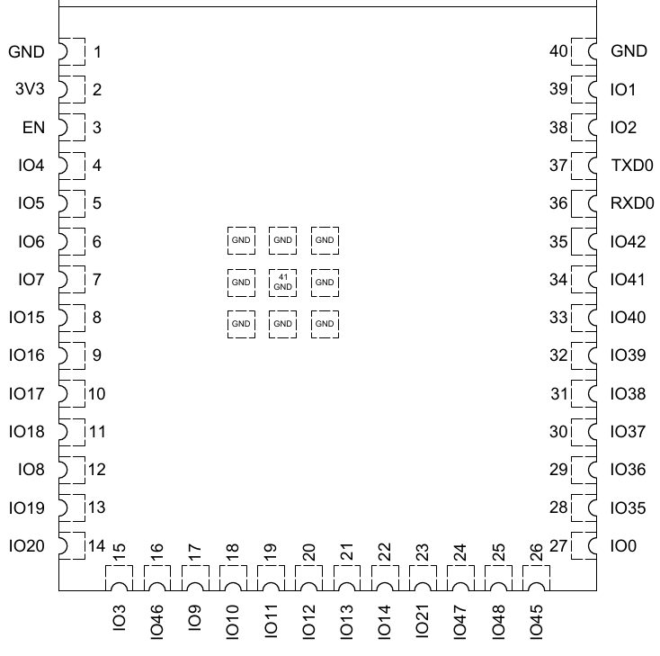 Espressif ESP32-S3 pinout